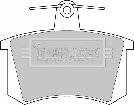 BORG & BECK Комплект тормозных колодок, дисковый тормоз BBP1503